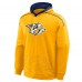 Nashville Predators Fanatics Gold Goaltender Defender Pullover Hoodie