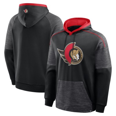 Ottawa Senators Fanatics Black Goaltender Defender Pullover Hoodie
