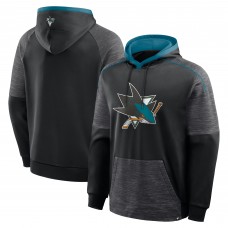 San Jose Sharks Fanatics Black Goaltender Defender Pullover Hoodie San Jose Sharks Fanatics Black Goaltender Defender Pullover Hoodie