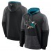San Jose Sharks Fanatics Black Goaltender Defender Pullover Hoodie