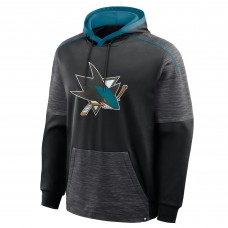 San Jose Sharks Fanatics Black Goaltender Defender Pullover Hoodie San Jose Sharks Fanatics Black Goaltender Defender Pullover Hoodie
