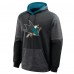 San Jose Sharks Fanatics Black Goaltender Defender Pullover Hoodie