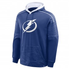 Tampa Bay Lightning Fanatics Blue Goaltender Defender Pullover Hoodie Tampa Bay Lightning Fanatics Blue Goaltender Defender Pullover Hoodie
