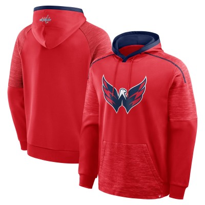 Washington Capitals Fanatics Red Goaltender Defender Pullover Hoodie