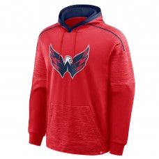 Washington Capitals Fanatics Red Goaltender Defender Pullover Hoodie