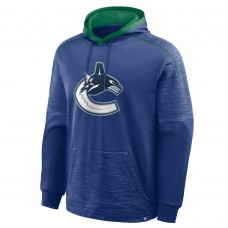 Vancouver Canucks Fanatics Blue Goaltender Defender Pullover Hoodie