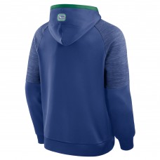 Vancouver Canucks Fanatics Blue Goaltender Defender Pullover Hoodie