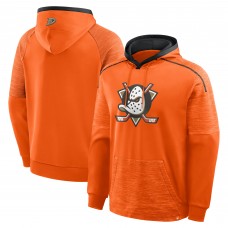 Anaheim Ducks Fanatics Orange Goaltender Defender Pullover Hoodie