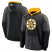 Boston Bruins Fanatics Black Goaltender Defender Pullover Hoodie