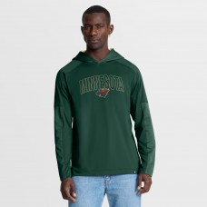 Minnesota Wild Fanatics Green Penalty Shot Long Sleeve Hoodie T-Shirt