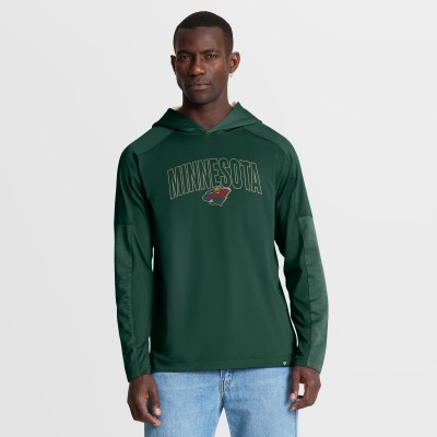 Minnesota Wild Fanatics Green Penalty Shot Long Sleeve Hoodie T-Shirt