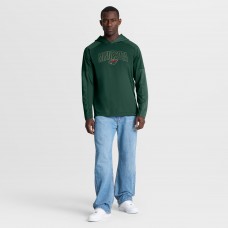 Minnesota Wild Fanatics Green Penalty Shot Long Sleeve Hoodie T-Shirt