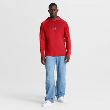 New Jersey Devils Fanatics Red Penalty Shot Long Sleeve Hoodie T-Shirt