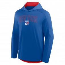 New York Rangers Fanatics Blue Penalty Shot Long Sleeve Hoodie T-Shirt New York Rangers Fanatics Blue Penalty Shot Long Sleeve Hoodie T-Shirt