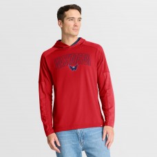 Washington Capitals Fanatics Red Penalty Shot Long Sleeve Hoodie T-Shirt