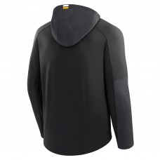 Футболка с длинным рукавом с капюшоном Boston Bruins Fanatics Black Penalty Shot