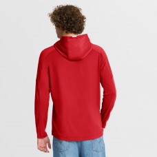 Detroit Red Wings Fanatics Red Penalty Shot Long Sleeve Hoodie T-Shirt