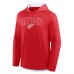 Detroit Red Wings Fanatics Red Penalty Shot Long Sleeve Hoodie T-Shirt
