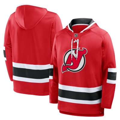 New Jersey Devils Fanatics Red Prime Time Fleece Hoodie