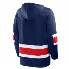 Columbus Blue Jackets Fanatics Navy Prime Time Fleece Hoodie