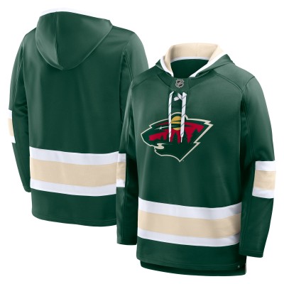 Minnesota Wild Fanatics Green Prime Time Fleece Hoodie