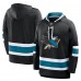 San Jose Sharks Fanatics Black Prime Time Fleece Hoodie San Jose Sharks Fanatics Black Prime Time Fleece Hoodie