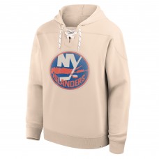 New York Islanders Fanatics Cream Vintage Hoodie