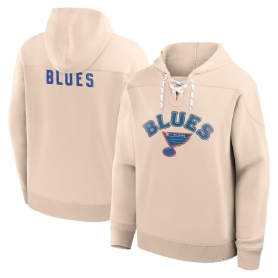 St. Louis Blues Fanatics Cream Vintage Hoodie