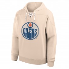 Edmonton Oilers Fanatics Cream Vintage Hoodie