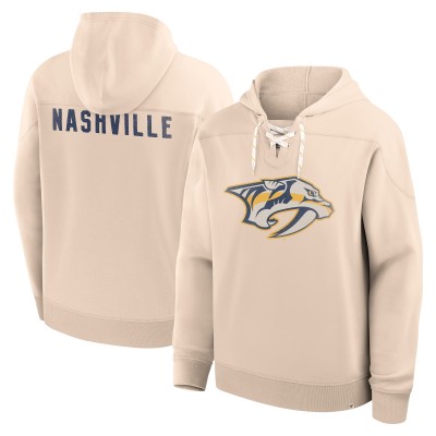 Nashville Predators Fanatics Cream Vintage Hoodie