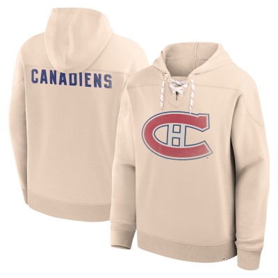 Montreal Canadiens Fanatics Cream Vintage Hoodie