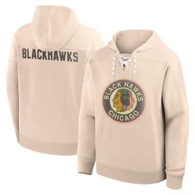 Толстовка Chicago Blackhawks Fanatics Cream Vintage