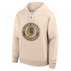 Толстовка Chicago Blackhawks Fanatics Cream Vintage Толстовка Chicago Blackhawks Fanatics Cream Vintage
