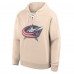 Columbus Blue Jackets Fanatics Cream Vintage Hoodie