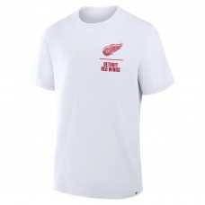 Detroit Red Wings Fanatics White Crash The Net Legacy T-Shirt