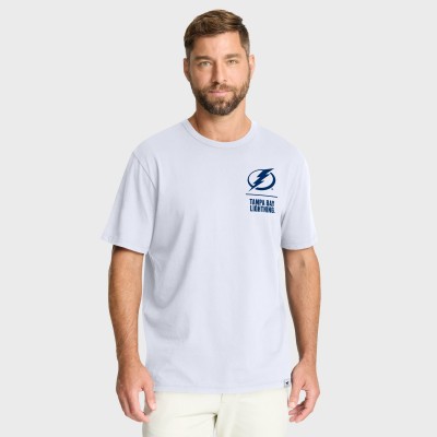 Футболка Tampa Bay Lightning Fanatics White Crash The Net Legacy