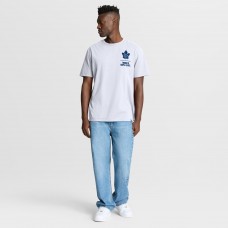 Футболка Toronto Maple Leafs Fanatics White Crash The Net Legacy