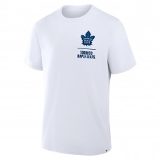 Футболка Toronto Maple Leafs Fanatics White Crash The Net Legacy