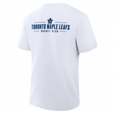 Футболка Toronto Maple Leafs Fanatics White Crash The Net Legacy
