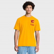 Calgary Flames Fanatics Gold Crash The Net Legacy T-Shirt