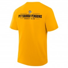 Футболка Pittsburgh Penguins Fanatics Gold Crash The Net Legacy