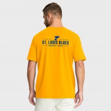 St. Louis Blues Fanatics Gold Crash The Net Legacy T-Shirt