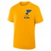 St. Louis Blues Fanatics Gold Crash The Net Legacy T-Shirt