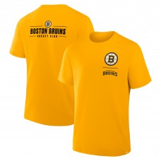 Футболка Boston Bruins Fanatics Gold Crash The Net Legacy