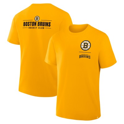 Футболка Boston Bruins Fanatics Gold Crash The Net Legacy
