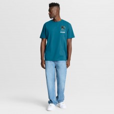 Футболка San Jose Sharks Fanatics Teal Crash The Net Legacy