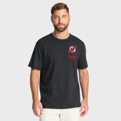 Футболка New Jersey Devils Fanatics Black Crash The Net Legacy