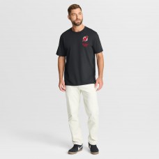Футболка New Jersey Devils Fanatics Black Crash The Net Legacy