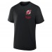 Футболка New Jersey Devils Fanatics Black Crash The Net Legacy