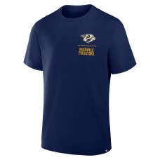 Nashville Predators Fanatics Navy Crash The Net Legacy T-Shirt